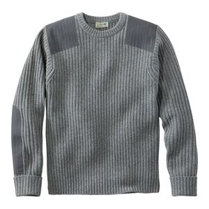 Men's gray commando sweater is comfortable, warm and impeccably styled